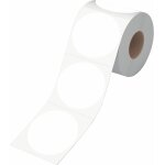 Fchhk - 600 autocollants d'inventaire ronds blancs, etiquettes de codage couleur a pois circulaires avec ...