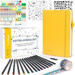 Feela carnet de notes a5 pointillé, kit bullet journal avec fournitures journaling pochoirs stickers ... Feela carnet de notes a5 pointillé, kit bullet journal avec fournitures journaling pochoirs stickers ...