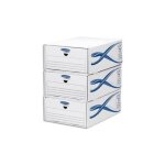 Fellowes lot de 5 tiroirs de rangement basique en carton, juxtaposables et superposables, pour format ...