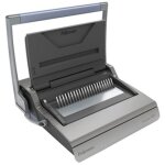 Fellowes perforelieur � peigne plastique galaxy 500, argent,