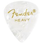 Fender 351 shape guitar pick moto white heavy 12pk / plectrums
