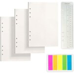 Marque - page, feuille a5 - cahier a5 a recharge - classeur a anneaux avec feuille double - carnet de ...