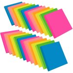Feuillets autocollants sticky notes de 6 couleurs vive, sticky notes 76x76 mm, note autocollant, 100 ...