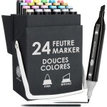 Feutre a alcool twinmarkers set de 24 - feutre dessin professionnel - couleurs douces et intenses - feutre ... Feutre a alcool twinmarkers set de 24 - feutre dessin professionnel - couleurs douces et intenses - feutre ...