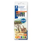 Feutres - aquarellable - double pointe - 6 couleurs - pointe pinceau et fine - coloriage - staedtler