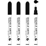 Feutre craie noir, 0. 7 - 1mm pointe fine marqueur de craie, 4 pièce liquide stylo craie noir, humides ... Feutre craie noir, 0. 7 - 1mm pointe fine marqueur de craie, 4 pièce liquide stylo craie noir, humides ...
