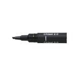 Feutre - dessin - ecriture - noir - pointe biseaut�e - mine 2mm - uni pin