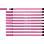 Feutre dessin pen 68 - lot x 10 feutres de coloriage pointe moyenne - rose framboise (68 / 17)[z1629] ...