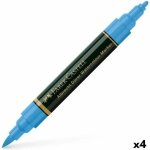 Feutres faber - castell 160420 boite de 5 marqueurs aquarellables a. durer 120 bleu outremer