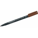 Feutre - marqueur - marron - permanent - pointe fine 1mm - staedtler - lumocolor 317f