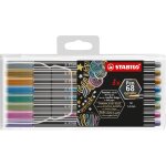 Feutre mtallis pen 68 metallic - pochette 8 feutres dessin mtalliss pointe moyenne - coloris assortis ...