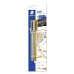 Feutres - or - argent - encre mtallise - pointe moyenne - staedtler 8323