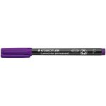 Feutre permanent - staedtler - lumocolor 318 - pointe fine 0, 6 mm - couleur violet - lot de 10