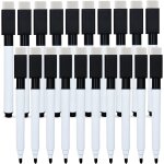 Feutre tableau blanc effacable 20 pcs, marqueur tableau blanc effacable magnetique feutre ardoise, marqueur ...