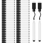 Feutre tableau blanc effacable 50 pi�ces, feutre effacable magn�tique, noir feutre ardoise effacable ...