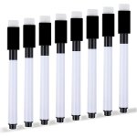 Feutre tableau blanc effacable 8 pi�ces marqueur, avec embout effaceur magn�tique, feutre de tableau ...