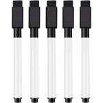 Feutres pour tableau blanc effaçables a sec 5 pièces, avec embout effaceur magnétique pour tableau blanc, ... Feutres pour tableau blanc effaçables a sec 5 pièces, avec embout effaceur magnétique pour tableau blanc, ...