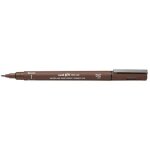 Feutre uni pin pointe fine pinceau brush s�pia uni ball
