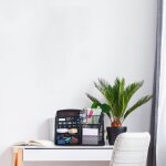 Fil de fer bureau stylo organisateur organisateur de maquillage soins de la peau pour vanit� de chambre ...