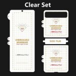 Film de protection 3 en 1 pour samsung z flip 3 5g, protecteur d'�cran mat a l'avant et a l'arri�re, ...