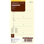 Filofax recharge carnet d'adresses format personal 171 x 95 mm coton cr�me