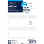 Filofax recharge format a5 non datee semainier vertical avec heures multilingue