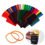 Filtres de gel de couleur pour canon yongnuo dslr, 20 pices, kits de combinaison de gel pour appareil ...