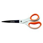 Fiskars ciseaux avec lame titane, longueur 18cm, ambidextre blanc / orange