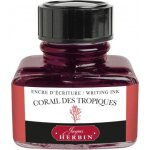 Flacon d'encre pour stylo plume - corail des tropiques - herbin - 30ml
