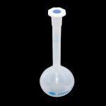 Flacon volum�trique en plastique transparent, 1 pi�ce, avec bouchon, equipement de laboratoire de chimie ...