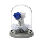 Fleur pr�serv�e rose confession ours en verre d�me cadeau pour la saint - valentin f�te des m�res anniversaire ...