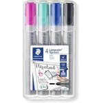 Flipchart, marqueurs pour tableau papier, pointe moyenne de 2 mm, etui chevalet avec 4 couleurs assorties, ...