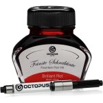 Fluids brillant rot - encre d'criture avec convertisseur, encre de stylo plume, rouge 30ml