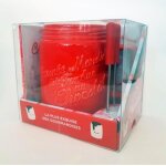 Fondue au chocolat - coffret avec 1 rcipient a fondue en cramique, 2 piques a fruits, 1 bougie chauffe ...