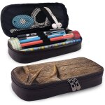 Fournitures de bureau ecriture trousses girly mint green pink floral block chevron pattern pencil case ...