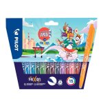 Frixion ball - pilot - pointe moyenne - 0. 7 - pochette de 15 stylos effa�ables