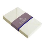 G. lalo 20 enveloppes doubl�es 90x140mm verg� gomm�es blanc