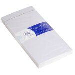 G. lalo 25 enveloppes doubl�es verg� 110x220mm gomm�es blanc