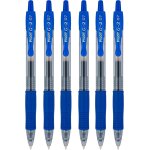 G2 07 lot de 6 stylos rollers a encre gel rtractable 0, 7 mm pointe 0, 39 mm largeur de ligne rechargeable ...