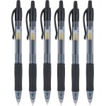 G2 07 lot de 6 stylos rollers a encre gel rtractable 0, 7 mm pointe 0, 39 mm largeur de ligne rechargeable ...