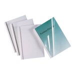 Gbc thermabind standard - 8 mm - a4 (210 x 297 mm) - 60 feuilles - 150 microm�tres blanc, transparent ...