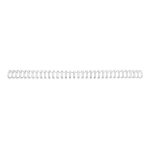 Gbc wirebind - 14 mm - 34 anneaux - a4 (210 x 297 mm) - 125 feuilles - argent�(e) - 100 unit�s fil de ...