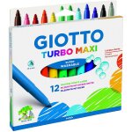 Giotto 12 feutres de coloriage turbo maxi ultra lavable test� dermatologiquement pointe bloqu�e etui ...