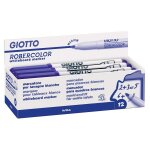 Giotto lot de 12 feutres tableau blanc effa�able � sec pointe ogive moyenne 4mm bleu