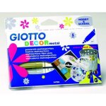 Giotto decor metal - etui de 5 feutres