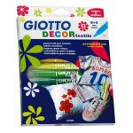 Giotto decor textile - etui de 12 feutres avec accroche