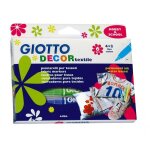 Giotto decor textile - etui de 6 feutres avec accroche