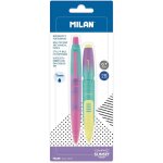 Gjfty - - 1 stylo a bille encre bleue + 1 porte - mines compact sunset