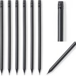 Gjfty - lot de 5 a 100 crayons noirs mats en bois avec gomme black edition hb, pr - affts, 19 cm de ...