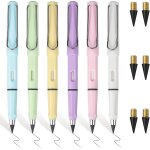 Gjfty - 6pcs crayon eternel, crayons sans encre eternal, crayons infinis portable, stylo graphite remplaable ...